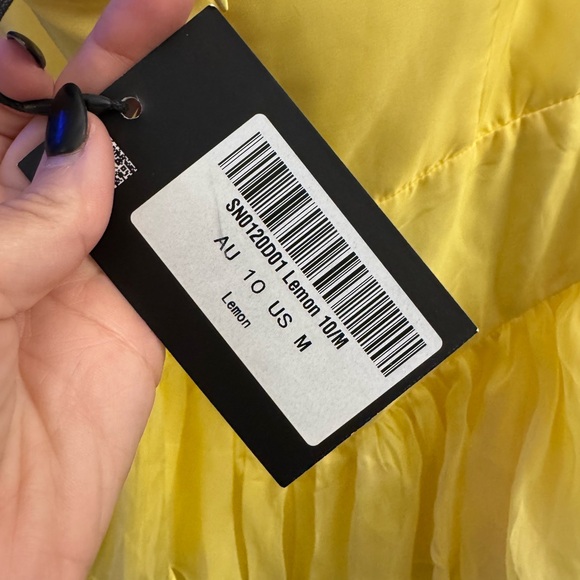 Yellow Ruffle Dress Mini Dress - Picture 3 of 4